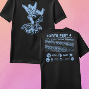 Jorts Fest 4: Official Fest Tee (Black & Blue)
