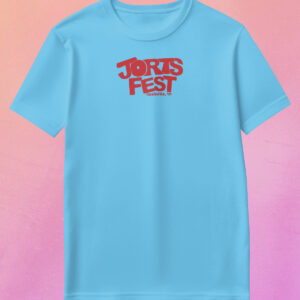 Jorts Fest 4: Classic Logo Tee (Blue & Red)